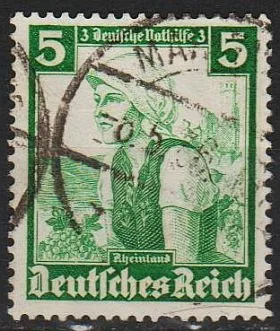фото, 1935 - Рейх - Національні костюми 5 Mi.590 _1.30 €