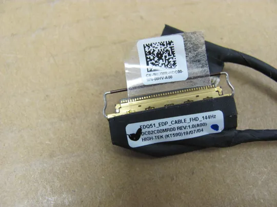 номер0777-49 шлейф DC02C00MR00 0WJ36R  для Dell Alienware M15 R2 Шлейф дисплея Шлейф підключення дисплея Шнур для відеоекрана Шлейф екрана Laptop matrix cable оригінал Продаж