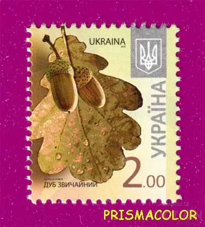 фото, ** УКРАИНА 2012 N1182 марка 8-ой Стандарт 2,00 Дуб Флора