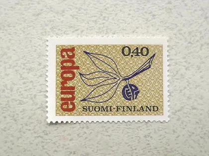 фото, Поштова марка Фінляндія " Європа СЕРТ " 1965 рік **