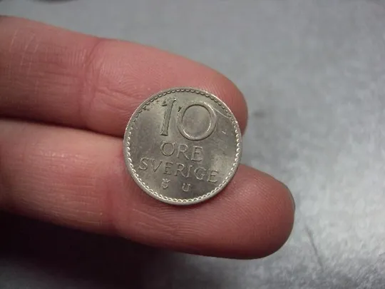 монета швеция 10 эре 1963 №8354 З аукціону