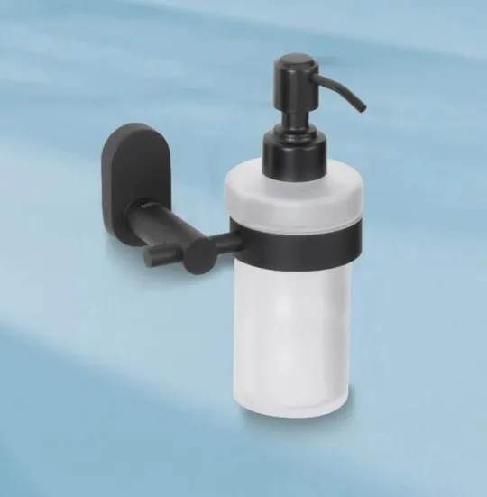 Дозатор для жидкого мыла настенный Kela Alessio 22758 250 мл черный Ціна