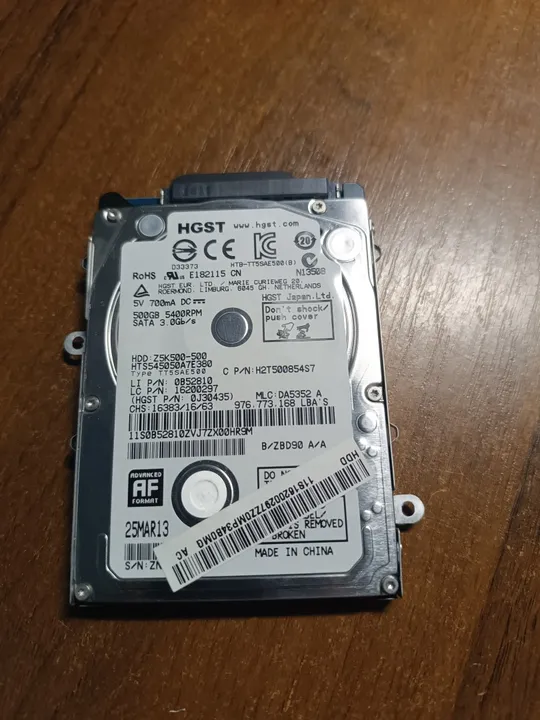 Жорсткий диск 2.5" Hitachi Laptop Thin 500 GB Sata 2 (Z5K500-500) Ціна