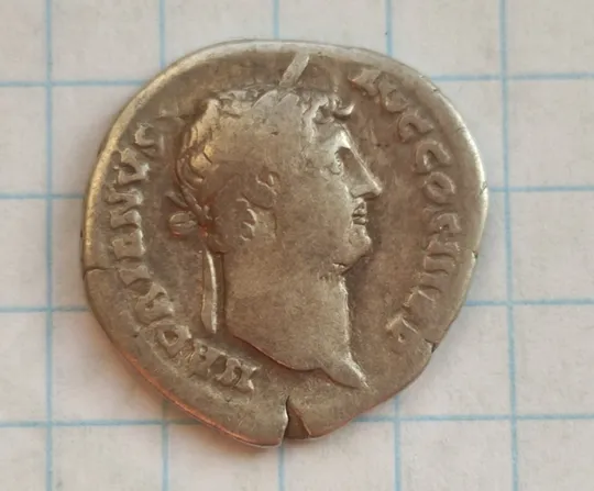 Серебряная монета Италия Древний Рим император Адриан денарий vh274 З аукціону