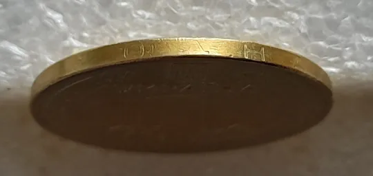 (6854) 1 гривня 2012 гарні розколи на аверсі (1 гривна 2012 брак) Недорого