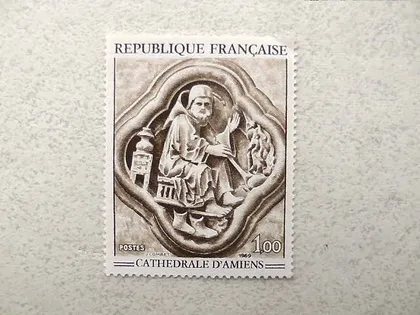 фото, Поштова марка Франція 1969 рік **