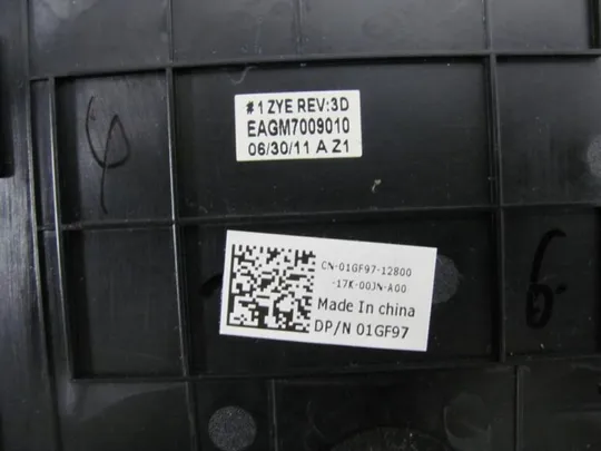 №267-4 панель палмрест та тачпад 01GF97 для DELL XPS 17, L701X, L702X оригінал Інтернет-аукціон