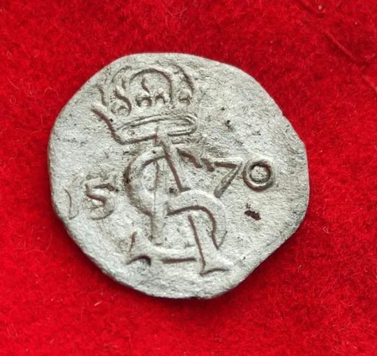 Купити Старинная монета Двойной денарий 1570 года "Литва" (Польша, Сигизмунд II Август sv339.