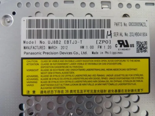 №344-25 DVD-привод для TOSHIBA DYNABOOK R731 R731/36EK оригінал З аукціону