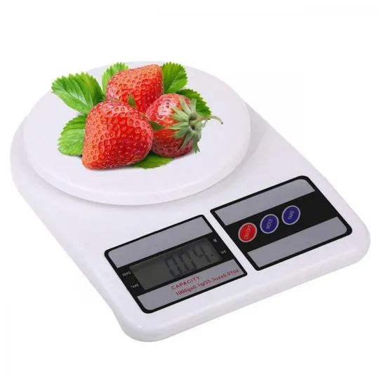 Купити Весы кухонные электронные  до 5 кг на батарейках 13*18,5*3,5 см