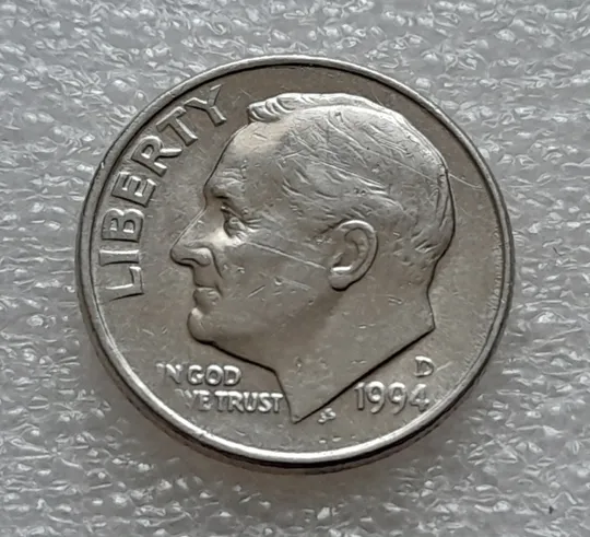 (8109 ря) 1 дайм 1994 D США (10 центів 1994) Ціна