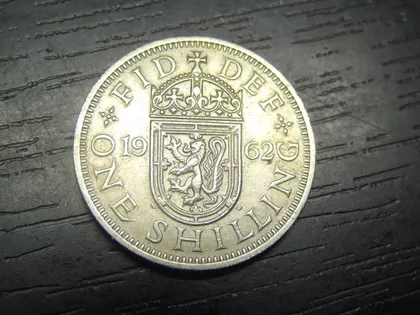 фото, 1 шилінг 1962 Британія (шотландський тип)