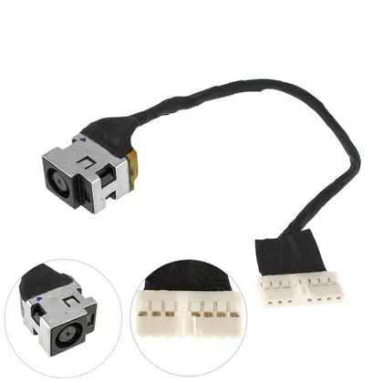 фото, Б.У. Разъем питания MPJ135 HP (COMPAQ: CQ62, CQ56) c кабелем 602282-001