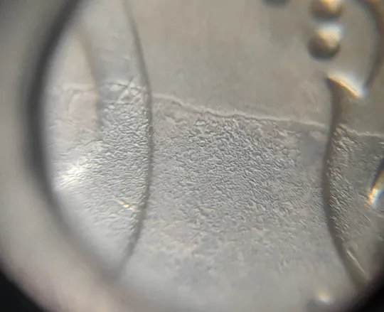 (7844) 50 копійок 2023 'борозда' (розшарування) на реверсі та аверсі (50 копеек 2023 цікавий брак) Продаж