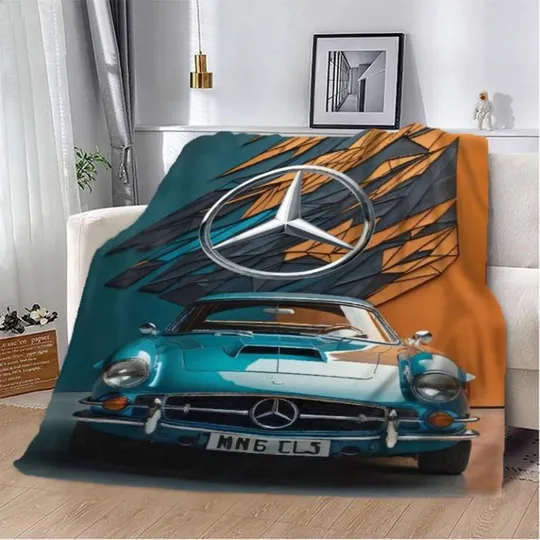 Плед 3D Mercedes-Benz 2678_B 12644 135х160 см Ціна