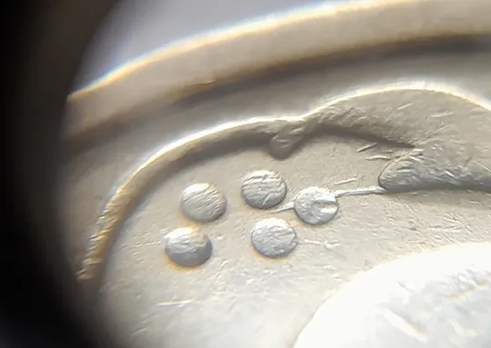 (5527) 50 копійок 1992 1БАм царапини штемпеля в 1-му гроні  на реверсі (50 копеек 1992 1БАм брак) Продаж