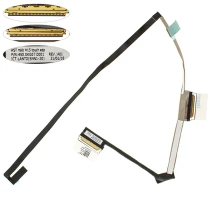 фото, Шлейф матрицы для ноутбука DELL (Dell Inspiron 7500 7501 40pin), (0HG05R 450.0kg07.0001)