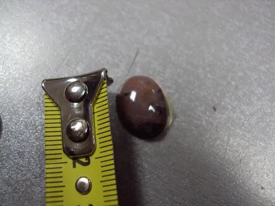 Камень яшма овальная для ювелирных изделий вес 1,82 г размер 5,6 х 17 х 13 мм №13255 Інтернет-аукціон