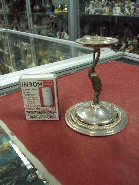 Купити Подсвечник птица аист лелека цапля серебро 84 г