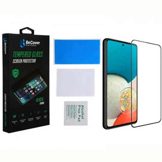 Защитное стекло BeCover для Samsung Galaxy A53 SM-A536 Black (707322) З аукціону