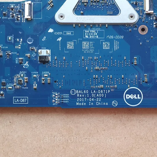 Купити Несправна плата Dell Inspiron 15 5566 / BAL60 LA-D871P SR2ZU для ноутбука (на запчастини)