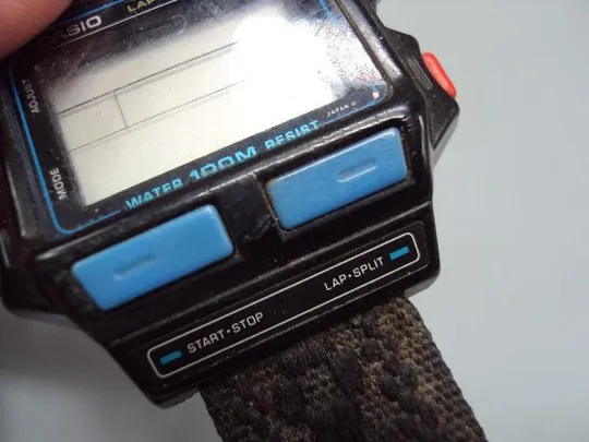 Наручные часы Casio Lap Memory 30 water 100M resist Japan винтаж водонепроницаемые №15082 Де купити