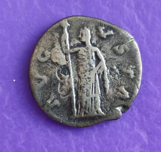 Древняя монета денарий Дива Фаустина Августа серебро df655 Продаж