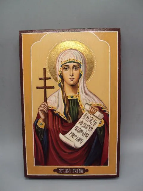 Икона Святая мученица Татьяна дерево масло 29,5 х 19,4 см №13908 Ціна