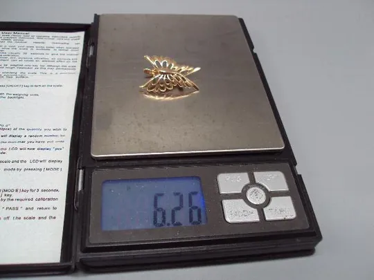 Серьги бабочки бабочка золото клеймо 585 проба герб Украина 4КХР вес 6,26 г длина 3,2 см №14714 Недорого