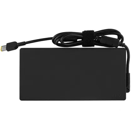 фото, Оригінальний БЖ для ноутбука LENOVO 20V, 15A, 300W, USB+pin (Square 5 Pin DC Plug), black, RECTANGULAR