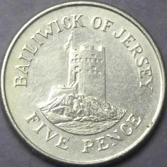5 пенсів 1990 Джерсі Ціна