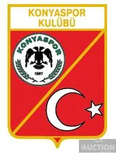фото, значок футбол  ФК Коньяспор Кулюбю Турция  (серия герб города и эмблема клуба)