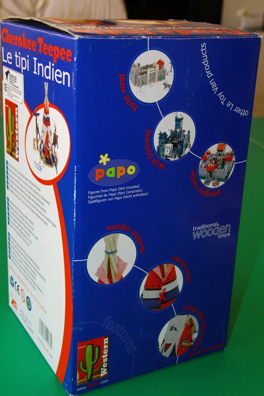 ВІГВАМ ТІПІ вигвам PAPO під фігурки 90-100мм Франція НОМЕР по каталогу № TV238 в упаковці З аукціону
