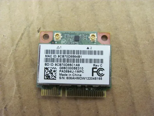 номер0234-8 WI-FI адаптер ANATEL 2504-09-3987 для Toshiba Satellite L770 L775 оригінал З аукціону