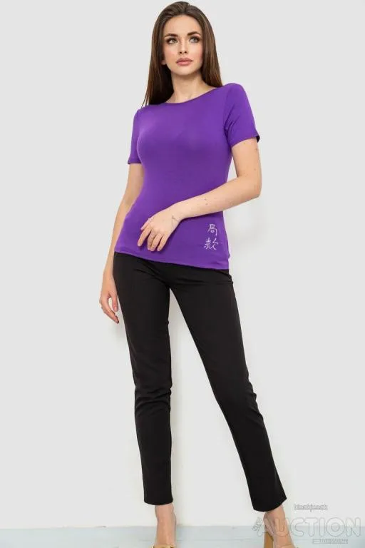 Купити Футболка женская, цвет фиолетовый, 186R653