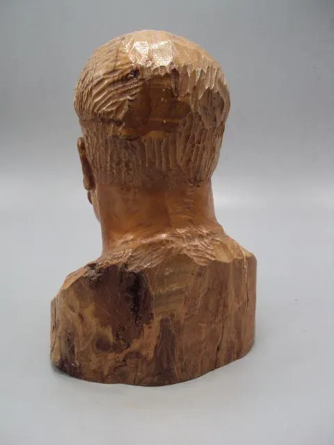 Фигура дерево статуэтка бюст козак авторский высота 18,5 см №13805 Продаж