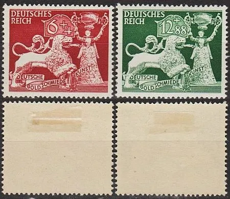1942 - Рейх - Ювелірне мистецтво Mi.816-17 * Ціна