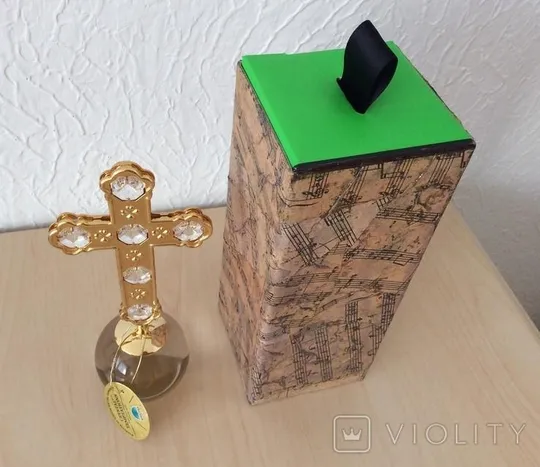 Крест Сваровски. h - 18,5 см Позолота 24 карата pj246 Продаж