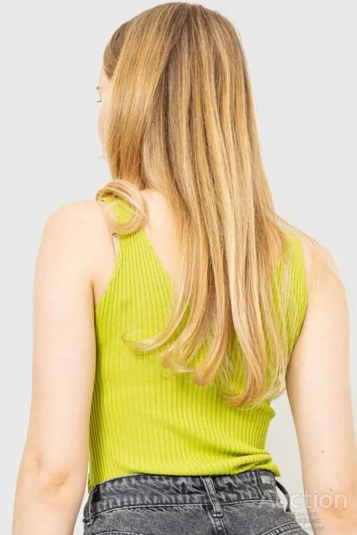 Майка женская в рубчик, цвет салатовый, 204R028 Продаж