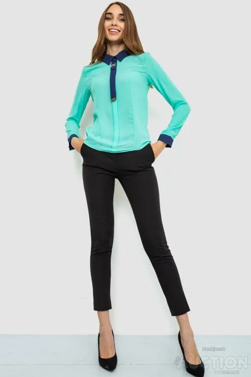 Купити Блуза нарядная, цвет мятный, 186R101