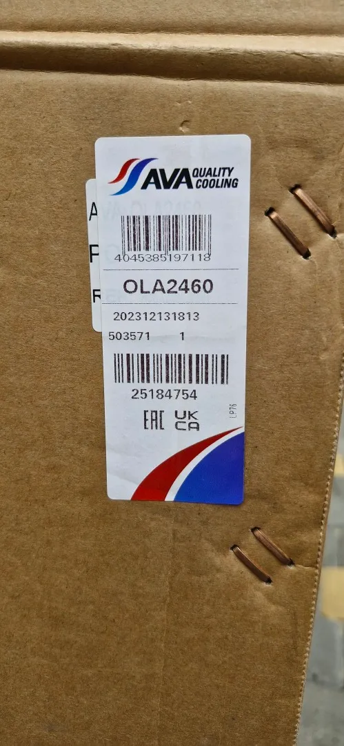 Радіатор охолодження двигуна Ava Quality Cooling OLA2460  для Opel Zafira Продаж