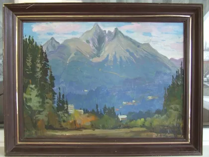 фото, Закарпатская школа  Цбере.. В   раз.  70х50 см.     также много другого.