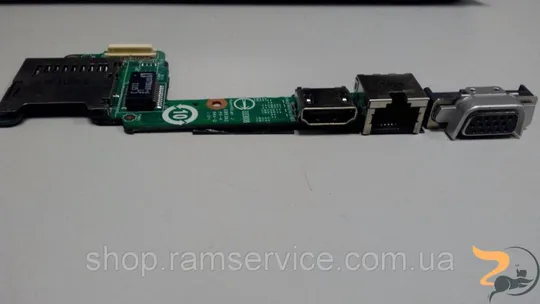 Плата картридер, HDMI, LAN, VGA, MSI X370 для ноутбука MSI X370, *MS-13560, б/в Ціна