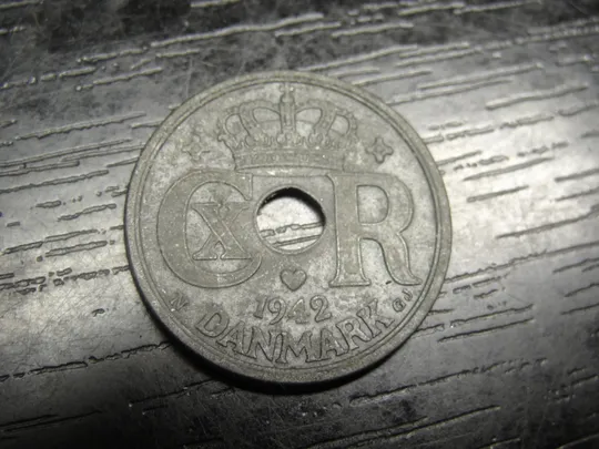 25 оре Данія 1942 рідкісна Ціна