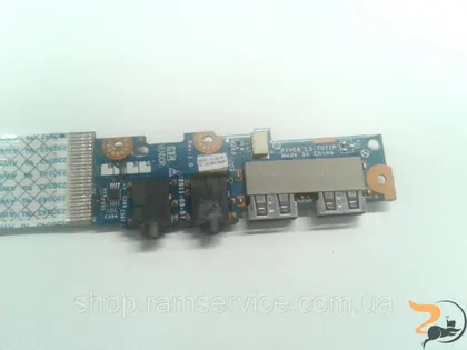 фото, Плата з USB i аудіо розє'мами для ноутбука Acer Aspire One 722, *LS-7071P, б/в