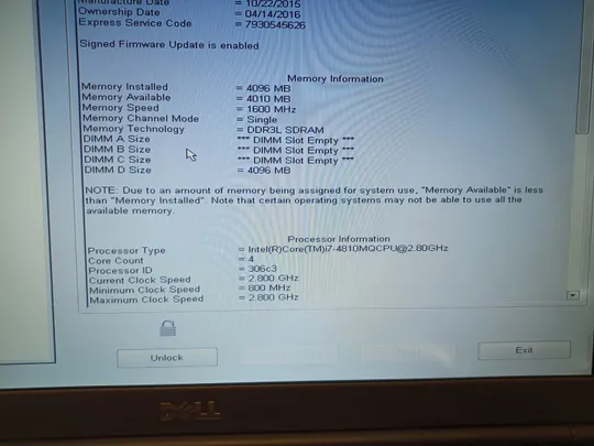 1037 DELL PRECISION M6800 core i7-4810MQ 4GB НІМЕЧЧИНА З аукціону