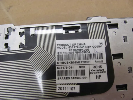 номер0954-2 клавіатура ДОНОР 638179-041 646300-041 6037B0056704 для HP Probook 4530S 4535S 4730S  оригінал Недорого