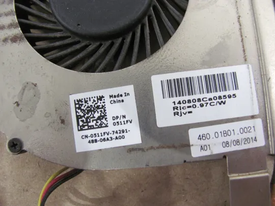 584-15 система охолодження 0511FV 460.01B01.0021  для Dell VOSTRO 14 Insprion 14 3441 3442 3443 оригінал Продаж