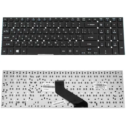фото, Клавіатура для ноутбука ACER (AS: 5755, 5830, E1-522, E1-532, E1-731, V3-551, V3-731) ukr, black, без фрейму