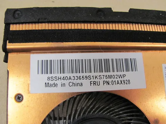 номер1067-5 сиситема охолодження 01AX928 01AX926 AT12D002DT0 AT12D002SS0   для Lenovo ThinkPad  T470 T480 оригінал Продаж